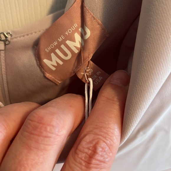 Show Me Your Mumu Zurich Knot Gown ~ Show Me The Ring Stretch Crepe size xs - Picture 4 of 6